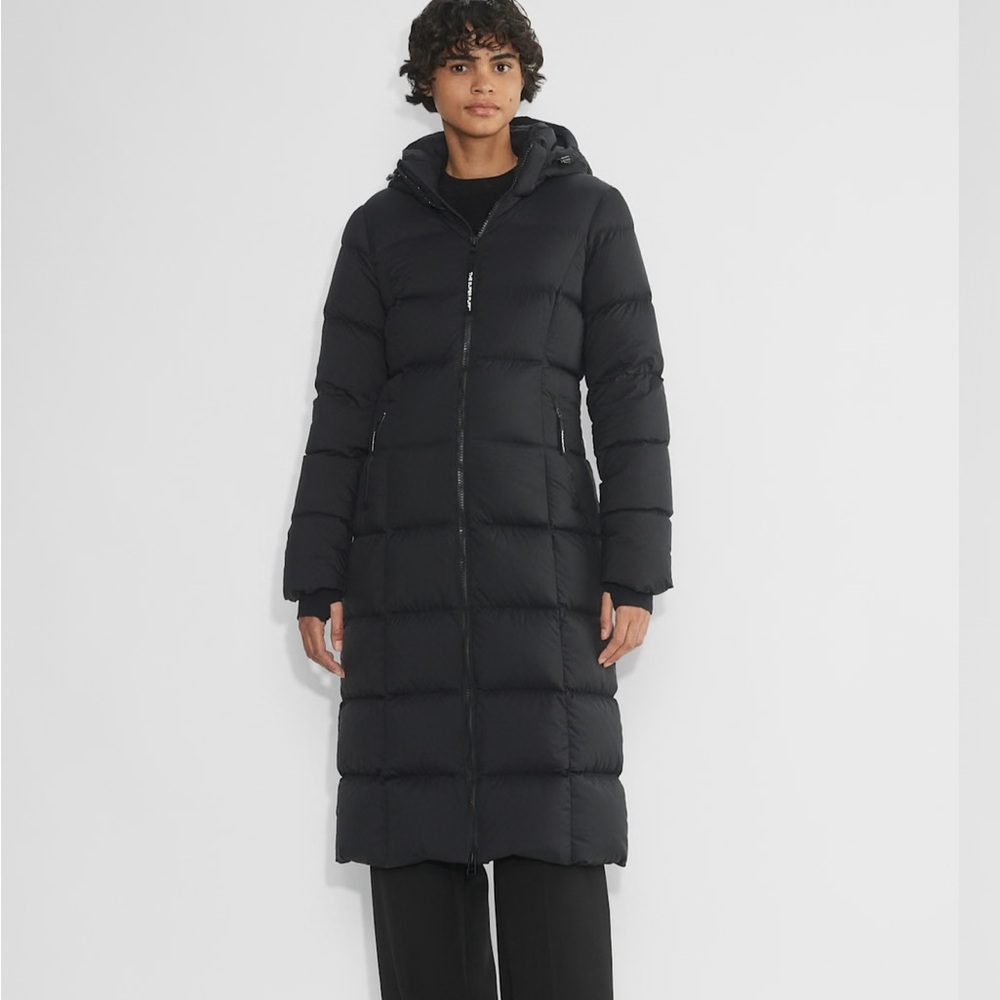 Aritzia The SuperSnug Puff Long Black Coat